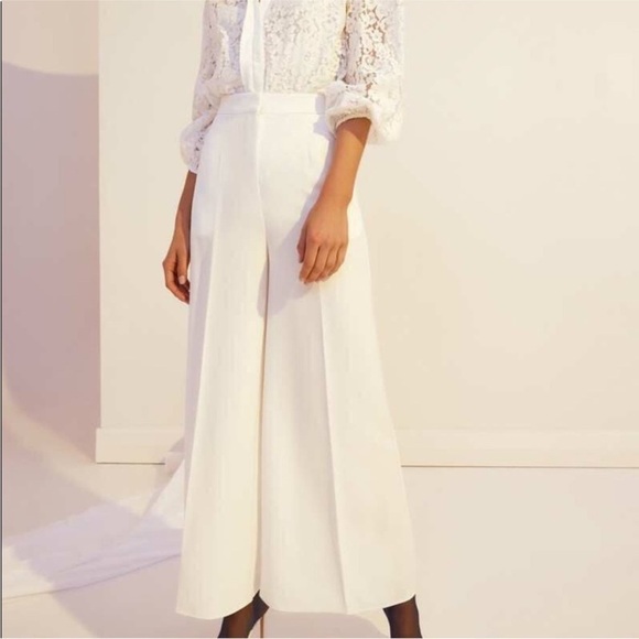 Keepsake the Label White Wide Leg Pants Sample Sale - Picture 1 of 10